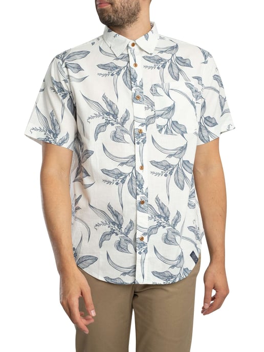 Superdry Vintage Loom Shirt Met Korte Mouwen, Wit - Image 2