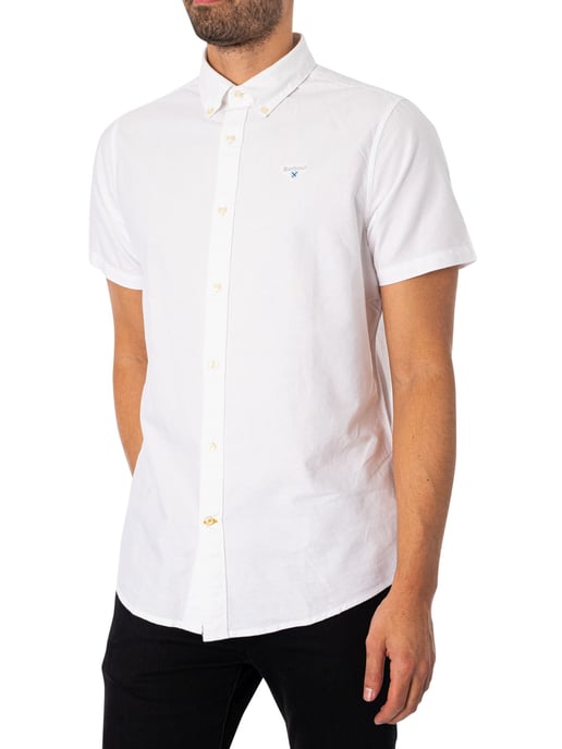 Barbour Op Maat Gemaakt Overhemd Met Korte Mouwen Van Oxtown, Wit - Image 2