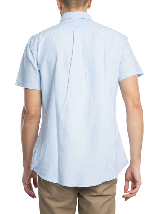 Barbour Oxtown Overhemd Met Korte Mouwen En Op Maat Gemaakt, Blauw - Image 3