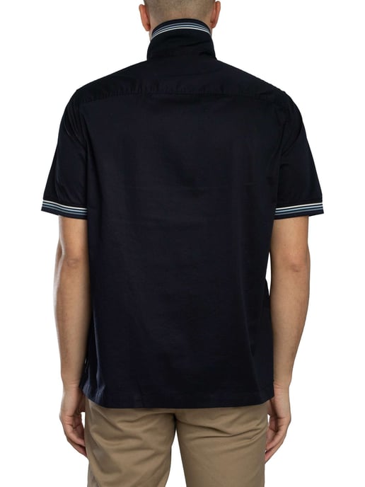 Armani Exchange Shirt Met Logo Op De Borstzak En Korte Mouwen, Blauw - Image 3