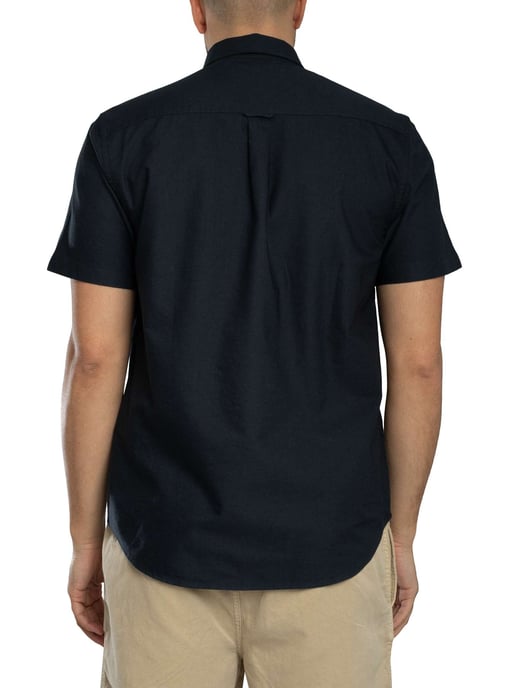 Lyle & Scott Oxford-Shirt Met Korte Mouwen, Blauw - Image 3