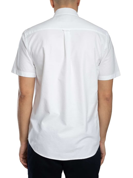 Lyle & Scott Oxford-Shirt Met Korte Mouwen, Wit - Image 3