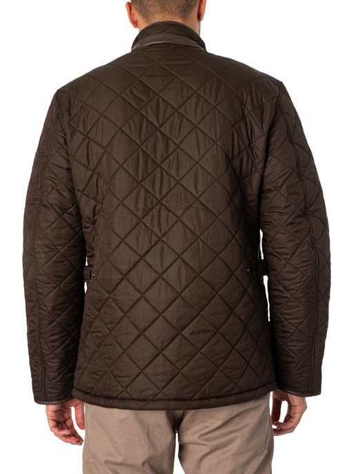 Barbour Gewatteerde Jas Van Powell, Groen - Image 3