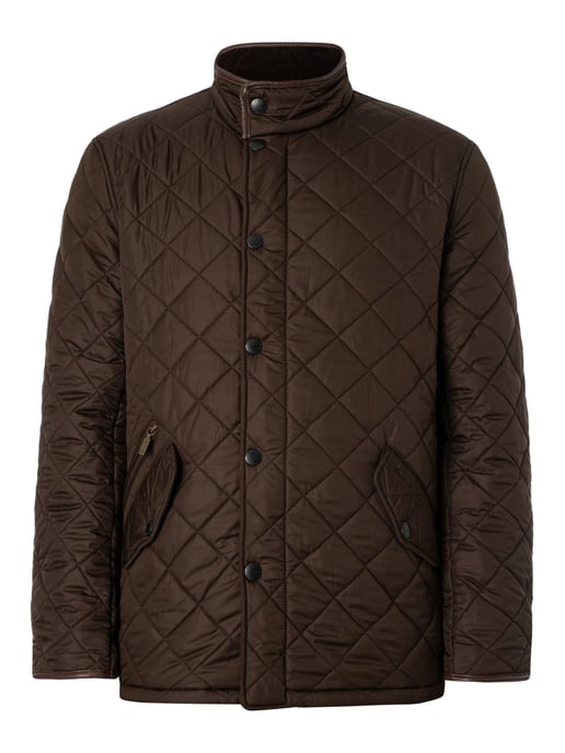 Barbour Gewatteerde Jas Van Powell, Groen - Image 6