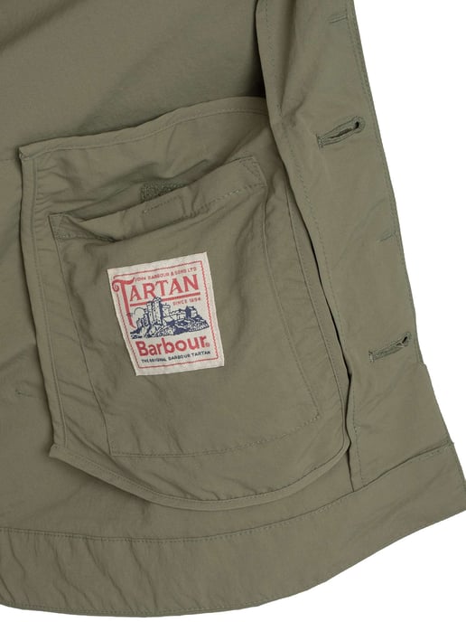 Barbour Korte Rokig Waterdichte Jas, Groen - Image 6