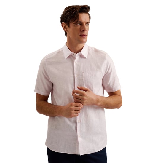 Ted Baker Palomas Pink Linen Shirt - Image 4