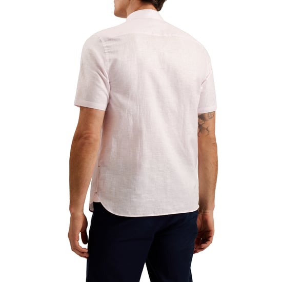 Ted Baker Palomas Pink Linen Shirt - Image 5