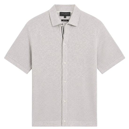 Ted Baker Connyr Grey Regular Button Through Shirt - Image 1