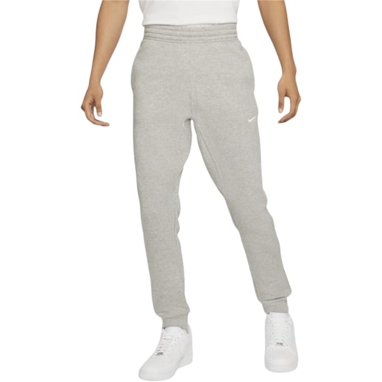 Nike Club Mens Jogger Fleece Swoosh Casual Cotton Winter Workout Grey Full Pant - Image 1