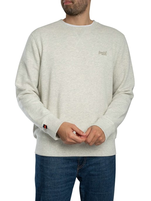Superdry Essentieel Logo-Sweatshirt, Beige - Image 2