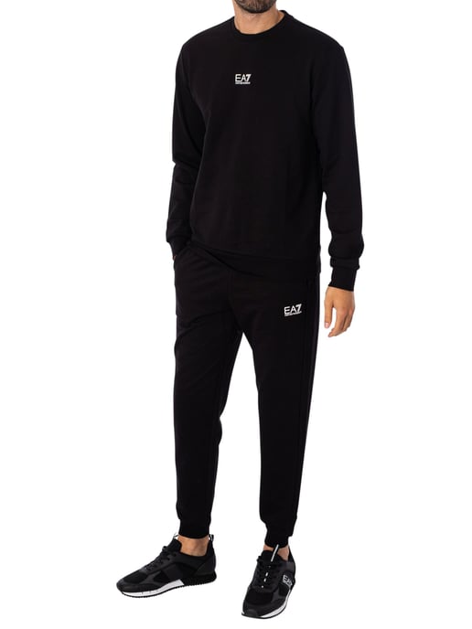 EA7 Middenlogo Sweatshirt, Zwart - Image 5