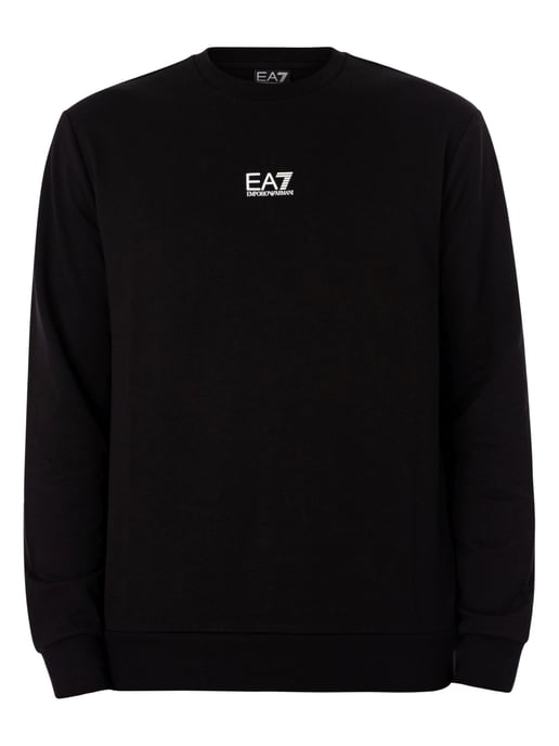 EA7 Middenlogo Sweatshirt, Zwart - Image 6