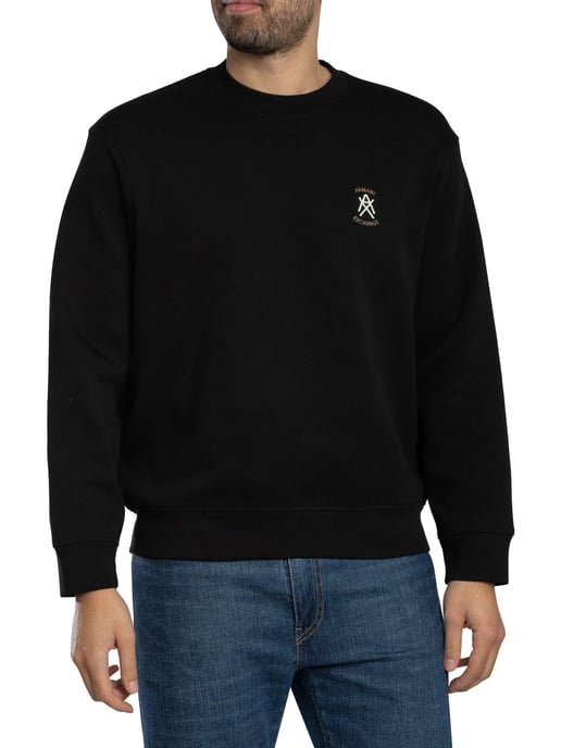 Armani Exchange Chest Logo Sweatshirt, Zwart - Image 2