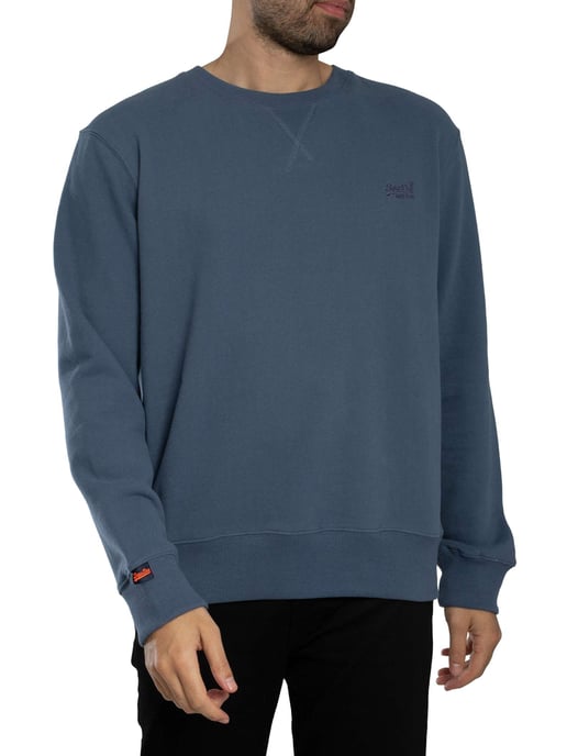 Superdry Essentieel Logo-Sweatshirt, Blauw - Image 2