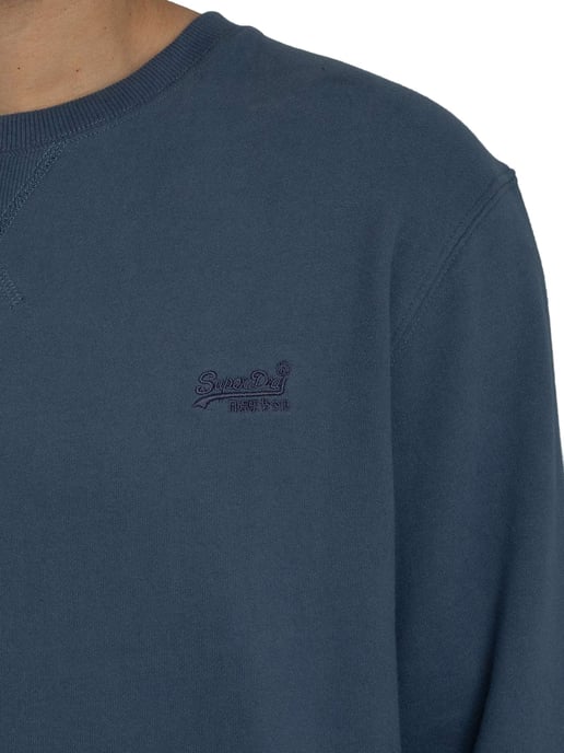 Superdry Essentieel Logo-Sweatshirt, Blauw - Image 4