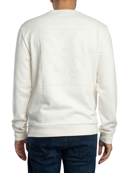 EA7 Sweatshirt Met Logo Op De Achterkant, Beige - Image 3
