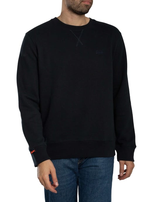 Superdry Essentieel Logo-Sweatshirt, Blauw - Image 2