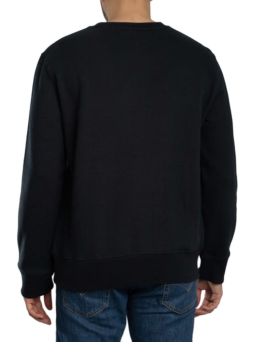 Superdry Essentieel Logo-Sweatshirt, Blauw - Image 3