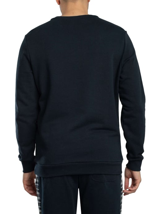 Lyle & Scott Trui Met Geruite Panelen, Blauw - Image 3