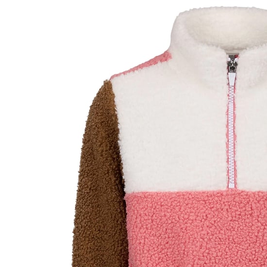 Trespass Childrens/Kids Mitta Colour Block Fleece Top (Peach Pink) - Image 3