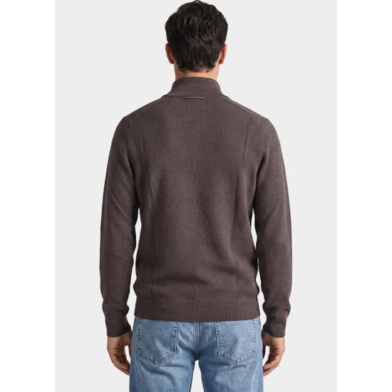 R2 Amsterdam Pullover heren structured half zip 134.zip.001/042 - Image 2