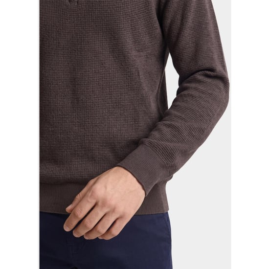 R2 Amsterdam Pullover heren structured half zip 134.zip.001/042 - Image 3