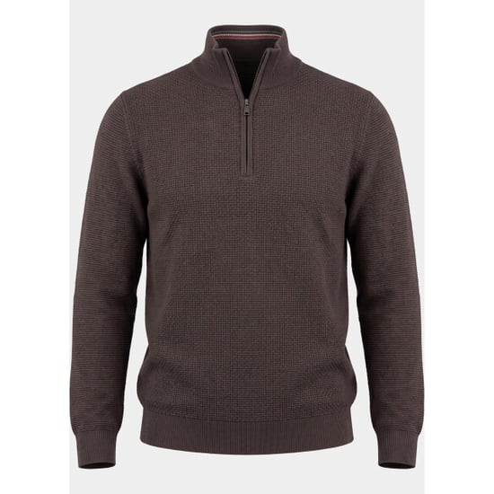 R2 Amsterdam Pullover heren structured half zip 134.zip.001/042 - Image 5