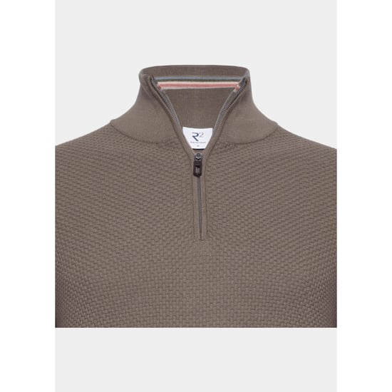 R2 Amsterdam Pullover heren structured half zip 134.zip.001/042 - Image 6
