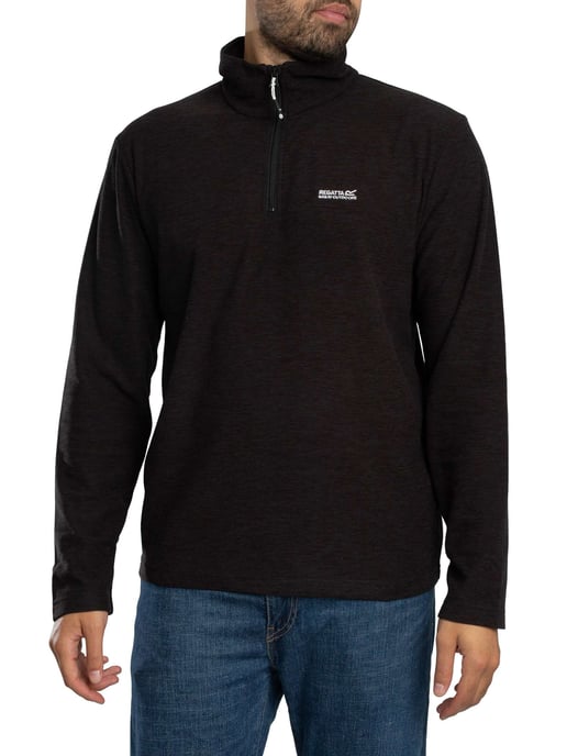 Regatta Thompson Marl Half Zip Fleece, Grey - Image 1