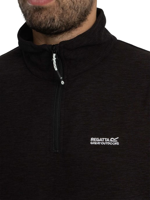 Regatta Thompson Marl Half Zip Fleece, Grey - Image 4