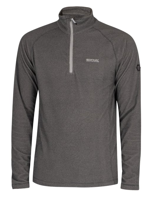 Regatta Montes Lightweight Half Zip Mini Stripe Sweatshirt, Grey - Image 5