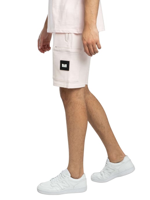 Weekend Offender Hawkins Zip Pocket Sweat Shorts, Pink - Image 2