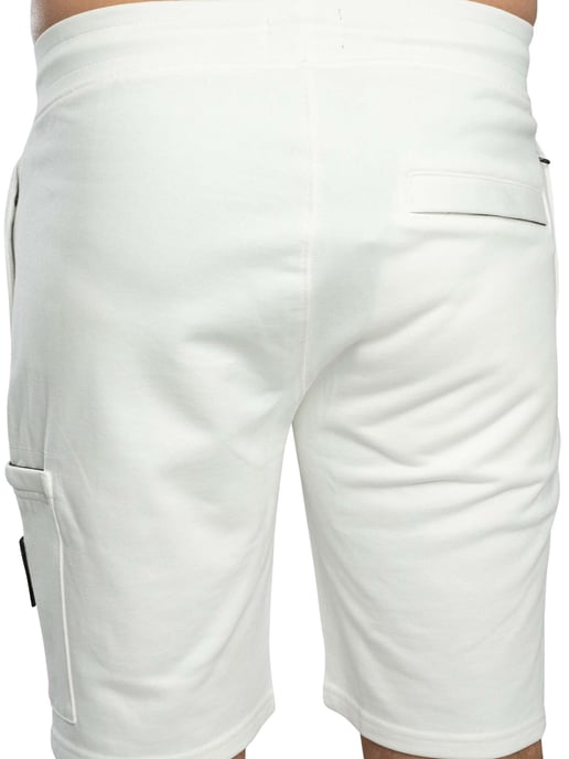 Weekend Offender Hawkins Zip Pocket Sweat Shorts, White - Image 4