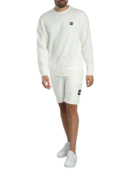 Weekend Offender Hawkins Zip Pocket Sweat Shorts, White - Image 6