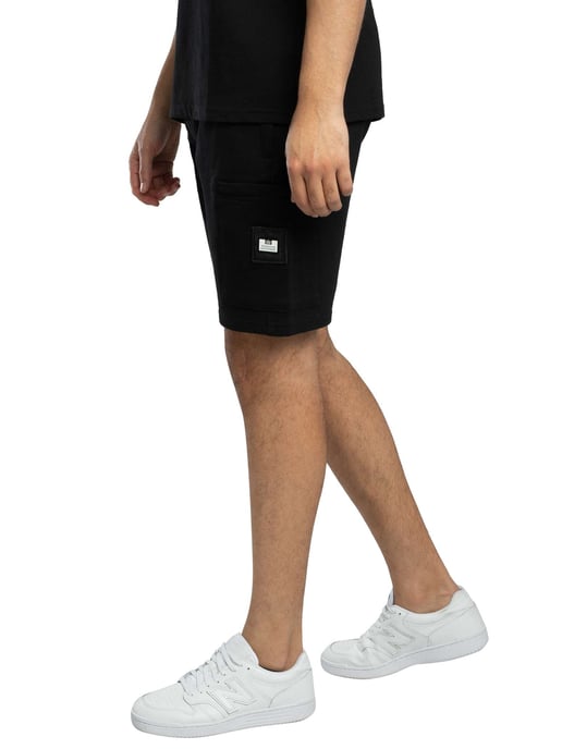 Weekend Offender Hawkins Zip Pocket Sweat Shorts, Black - Image 2