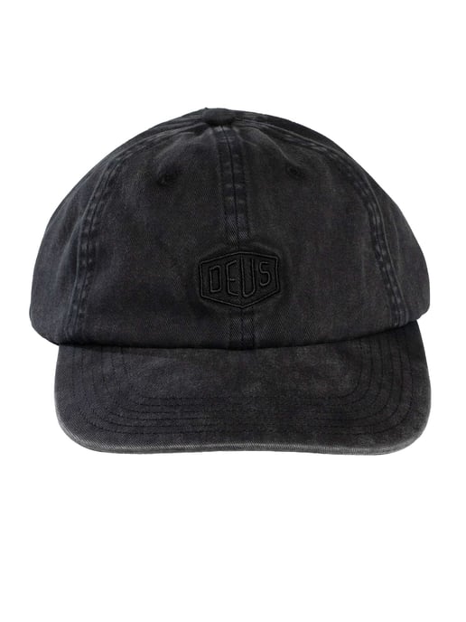 Deus Ex Machina Shield Garment Dye Dad Cap, Zwart - Image 5