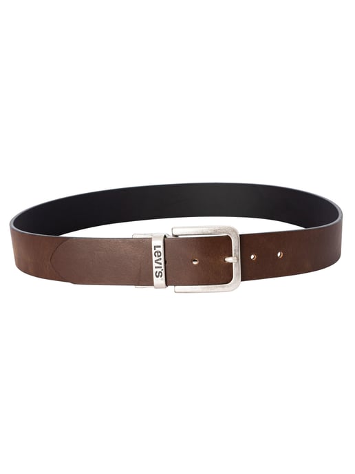 Levi's Reversible Metal Buckle Leather Belt, Brown - Image 4