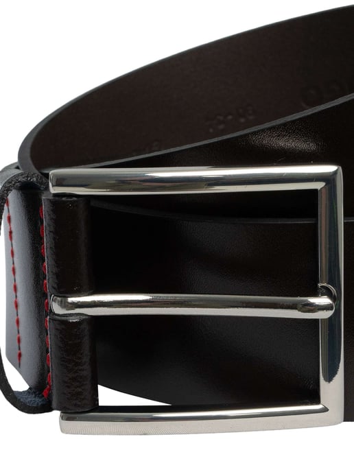 HUGO Giaspo Lederen Riem, Bruin - Image 2