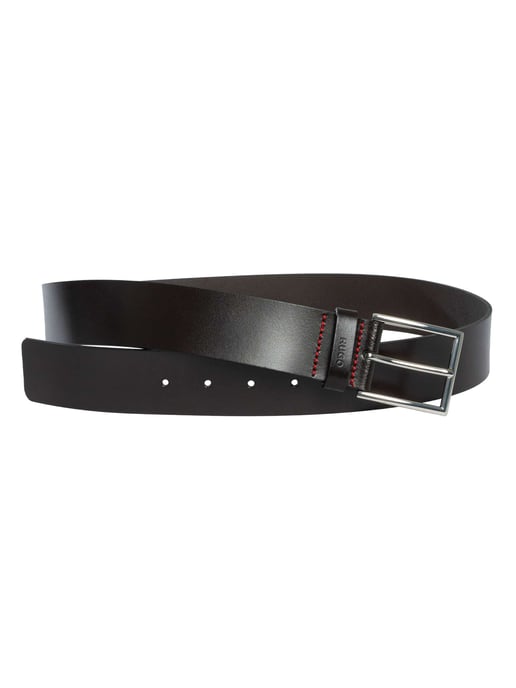HUGO Giaspo Lederen Riem, Bruin - Image 3