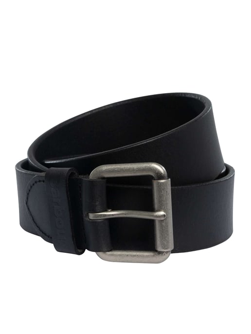 Barbour Allanton Leather Belt, Black - Image 1
