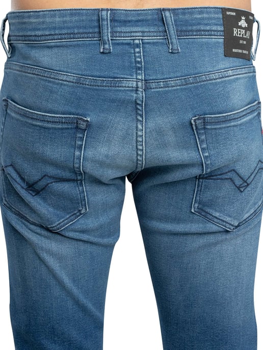 Replay Grover Straight Jeans, Blue - Image 4
