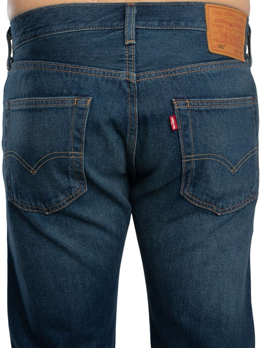 Levi's 501 Original Straight Jeans, Blauw - Image 4