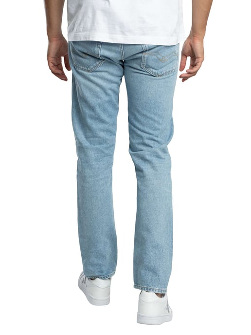 Replay Grover Straight Fit Jeans, Blauw - Image 3