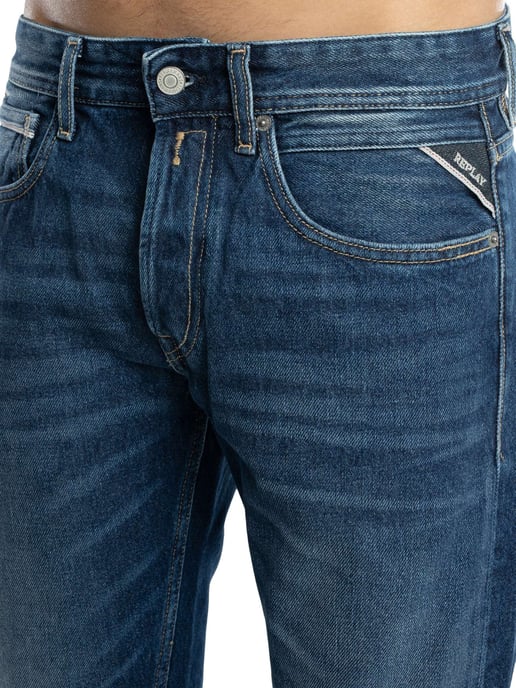 Replay Grover Rechte Jeans, Blauw - Image 5