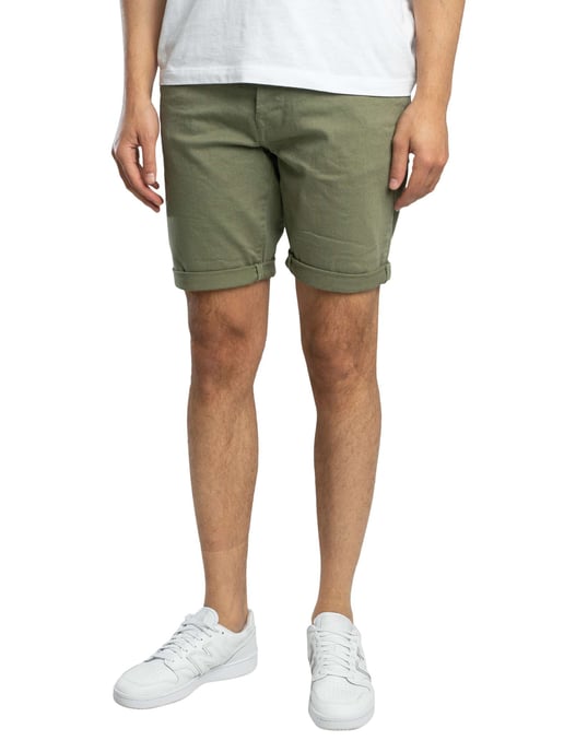 Replay RBJ 981 Denim Tapered Shorts, Green - Image 1
