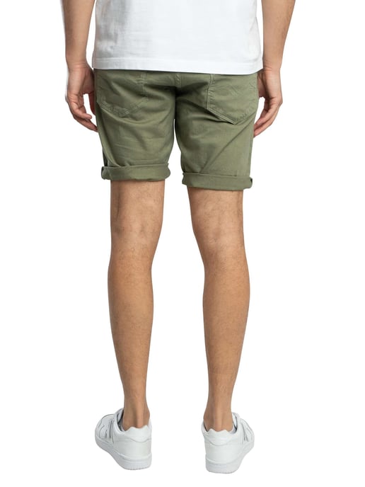 Replay RBJ 981 Denim Tapered Shorts, Green - Image 3