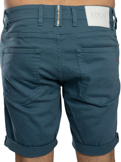 Replay RBJ 981 Tapered Shorts, Blauw - Image 4