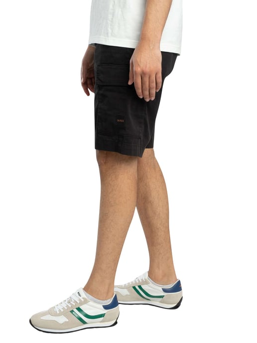 BOSS Sisla Relaxed Cargo Shorts, Black - Image 2