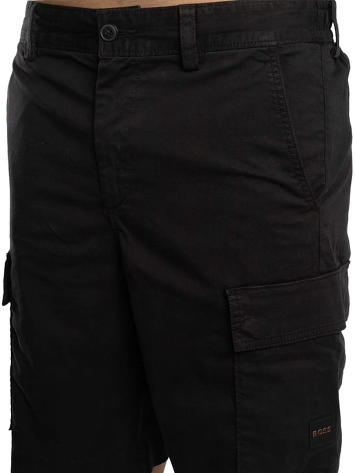 BOSS Sisla Relaxed Cargo Shorts, Black - Image 5
