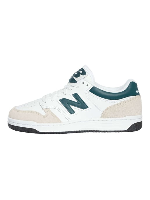 New Balance 480 Leather Trainers, White - Image 2